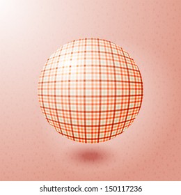ball with the texture of fabric