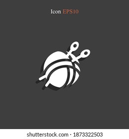 ball of thread icon. Vector illustration EPS 10.
