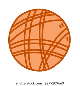 Ball of thread for knitting. Vector illustration