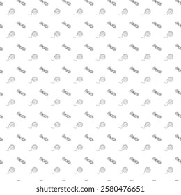 Ball of thread and small skein. Doodle style. Seamless pattern.