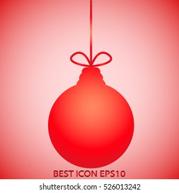 ball, ball, toy decoration, vector icon, eps10