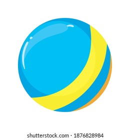 ball toy design of Childhood play fun kid game gift object little and present theme Vector illustration