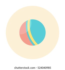 Ball toy. Flat design