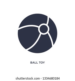 ball toy icon. Simple element illustration from toys concept. ball toy editable symbol design on white background. Can be use for web and mobile.