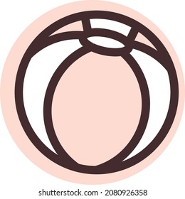 Juguete de bolas, ilustración, vector, sobre un fondo blanco.