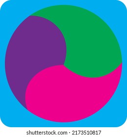 Ball toy, illustration, vector on a white background.