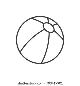 Ball toy line icon.