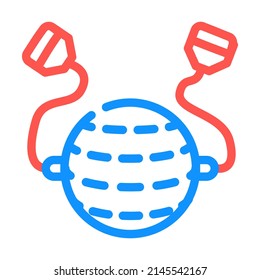 ball for training color icon vector. ball for training sign. isolated symbol illustration