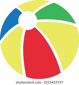 Bola en fondo transparente. Ilustración vectorial