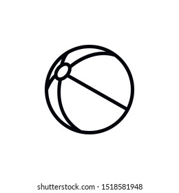Ball, travel icon. Element of travel icon. Thin line icon