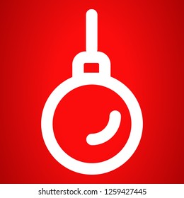 Ball tree icon. Outline ball tree vector icon for web design