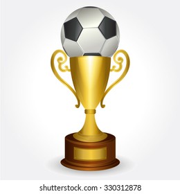 Ball and trophy
