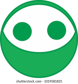 a ball with two cute eyes