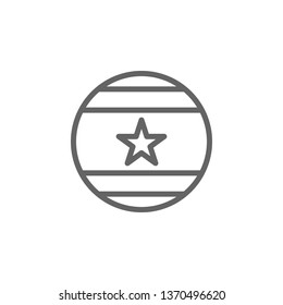 Ball, USA icon. Element of 4th of july icon. Thin line icon for website design and development, app development. Premium icon