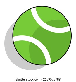 ball used in tennis. a ball used in racket play with the aim of hitting the ball over the net on a rectangular court.