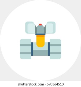 Ball valve icon