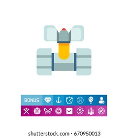 Ball valve icon