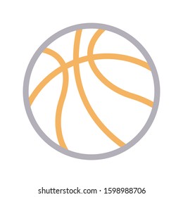 ball vector color line icon 