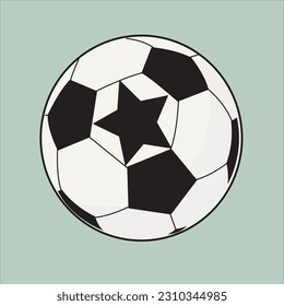 Ball vector design in football game