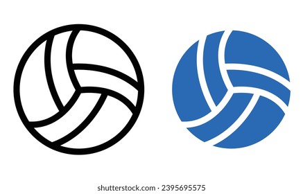 Diseño vectorial de bolas. Diseño vectorial de voleibol.
