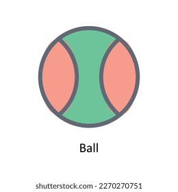 Ball Vector  Fill outline Icons. Simple stock illustration stock