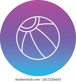 Ball vector icon. Can be used for printing, mobile and web applications.