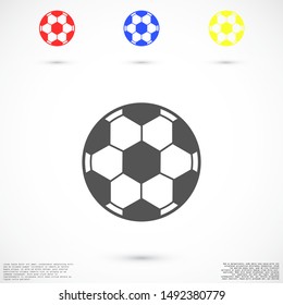 Ball vector icon. Ball games icon. Ball for football games icon. Ball for fun icon.