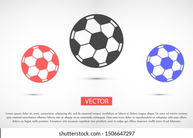 Ball vector icon. Ball games icon. Ball for football games icon. Ball for fun icon.