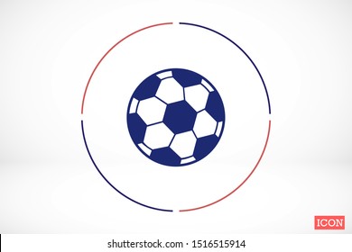 Ball vector icon. Ball games icon. Ball for football games icon. Ball for fun icon.