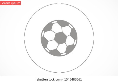 Ball vector icon. Ball games icon. Ball for football games icon. Ball for fun icon.