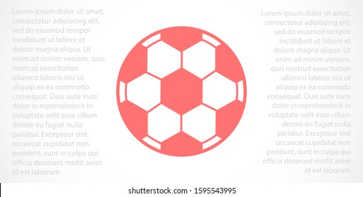 Ball vector icon. Ball games icon. Ball for football games icon. Ball for fun icon.