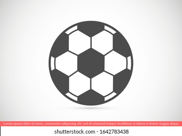 Ball vector icon. Ball games icon. Ball for football games icon. Ball for fun icon.