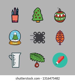 ball vector icon set
