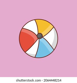 ball Vector illustration on a transparent background. Premium quality symbols. Vector Line Flat color  icon for concept and graphic design.