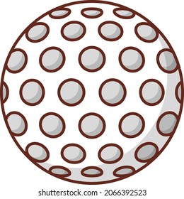 ball Vector illustration on a transparent background. Premium quality symbols.Vector line flat color icon for concept and graphic design.