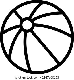 ilustración del vector de bola en un fondo transparente. Símbolos de calidad premium. Icono vectorial de trazo para el concepto y diseño gráfico.
