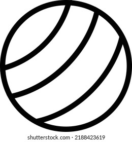 ball Vector illustration on a transparent background.Premium quality symmbols.Stroke vector icon for concept and graphic design.