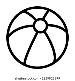 Ball Vector Line Icon Design