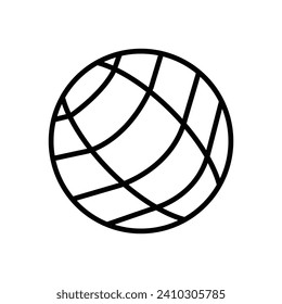 Ball Vector Line Icon Design