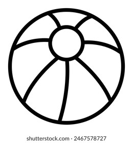 Design des Ball Vektorgrafik Line-Symbols
