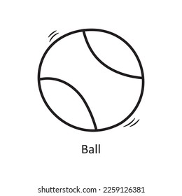Ball vector outline Icon Design illustration. Olympic Symbol on White background EPS 10 File