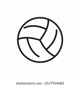 ball volleyball icon sign vector