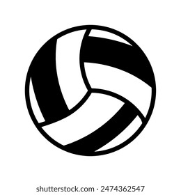 bola volly icono Vector o logotipo ilustración estilo 