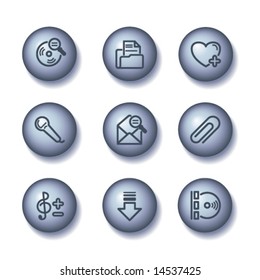 Ball web icons, set 11