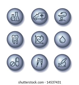 Ball web icons, set 12