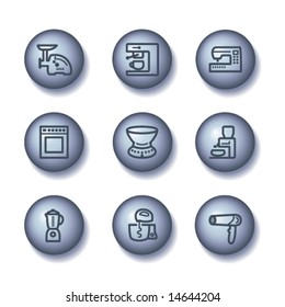 Ball web icons, set 19