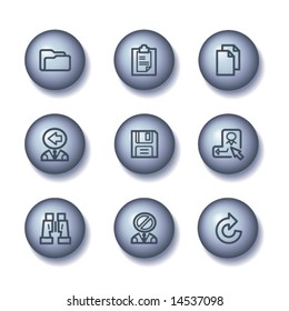 Ball web icons, set 3