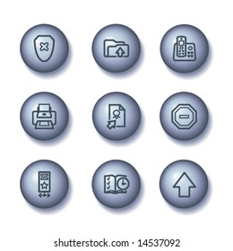 Ball web icons, set 4