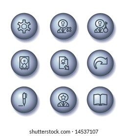 Ball web icons, set 6
