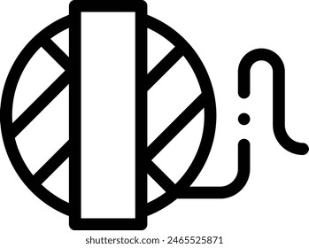 ball of wool icon. Thin Linear Style Design Isolated On White Background